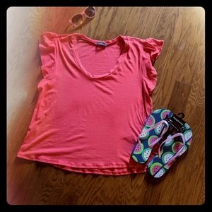 Ruffle Sleeveless Top